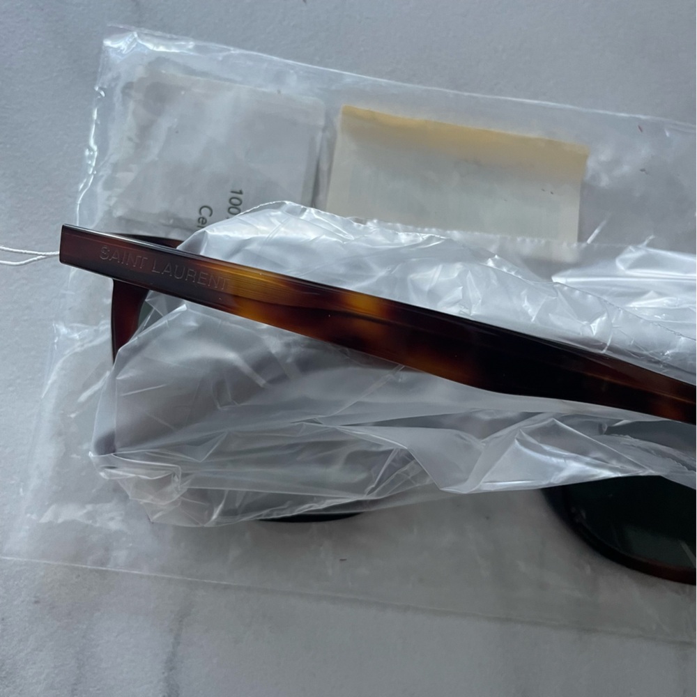 SAINT LAURENT 58mm havana cat eye sunglasses - Picture 8 of 8